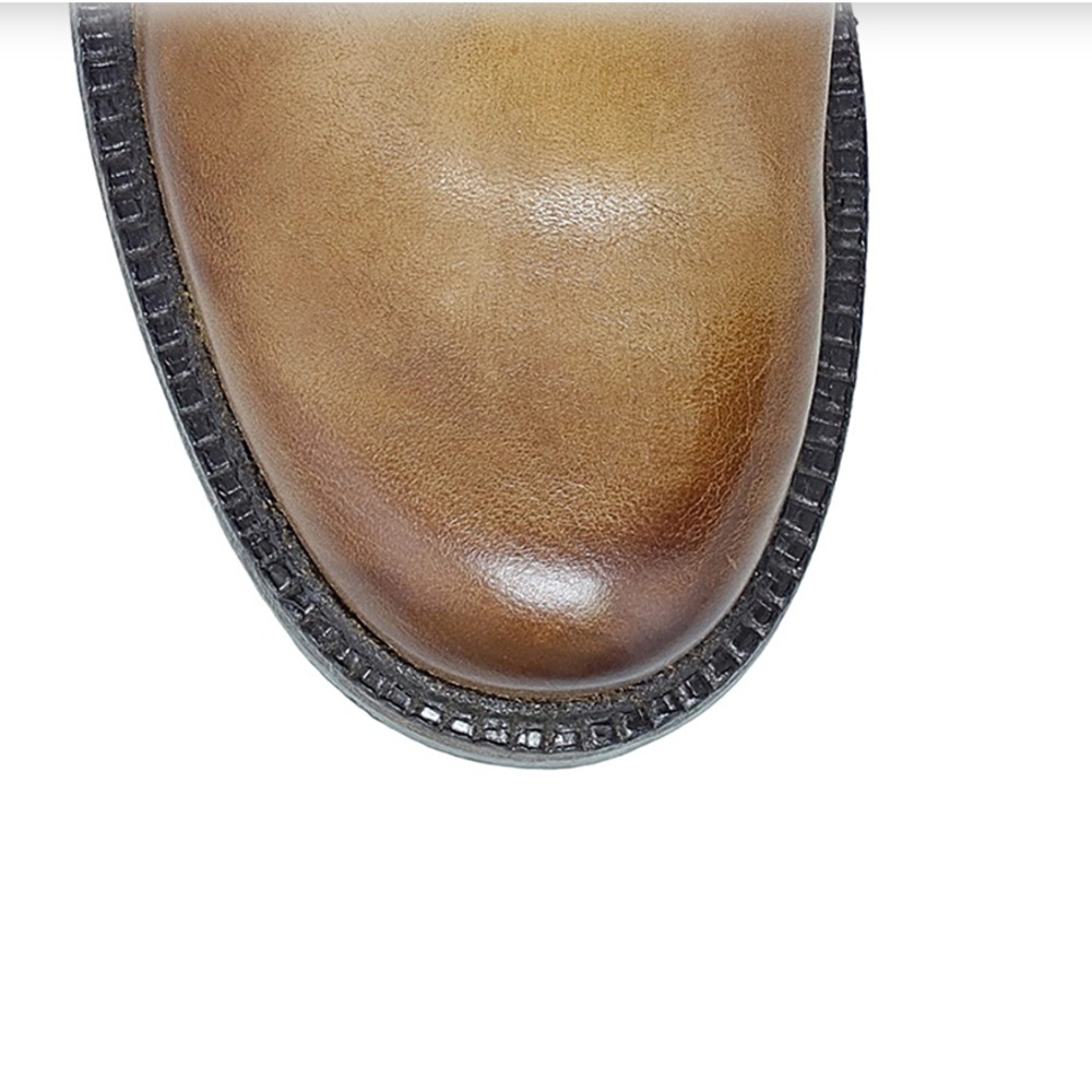 New with Box A.S.98 Stratford Leather Suede Boots in Wheat size 38/7.5 Sold Out - Picture 6 of 13